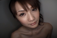 Erika Kirihara Horny Asian model enjoys her dildo for practice