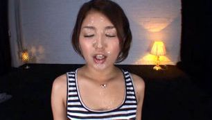 Hot milf chick Miku Hasegawa gets a really huge facial right here