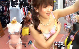 Japanese models are being trained by the announcer in the room