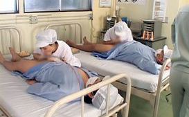 Hot Asian MILFS working in the condom plant test for quality