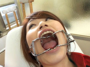 Japanese female employee gets perverse exam