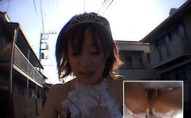 Rina Yuuki Asian teen on her bike