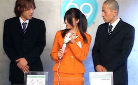 Japanese MILF is the announcer for the newcomer trainees