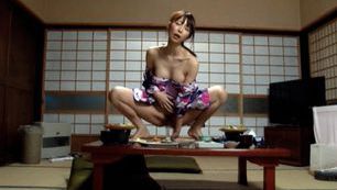 Sexy Japanese AV model  hot milf enjoys her sex toys 