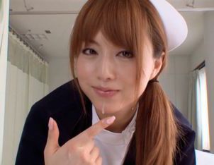 Akiho Yoshizawa Naughty Asian nurse fucks in the hospital