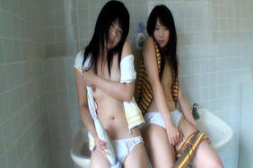 Chiwa Osaki and Anri Nonoka Asian teens enjoying their time together masturbating