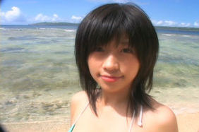 Sasa Handa Hot Asian doll has sex on the beach