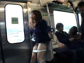 Mayura Hoshizuki Naughty Asian doll enjoys public sex