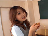 Rio Sakaki Asian Schoolgirl Is Getting A Big Dildo In Her Hairy Cunt
